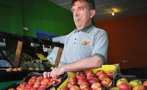 Colin Claridge is back at work at his Mary Street business after a near death experience recently. Colin Claridge is back at work at his Mary Street business after a near death experience recently.